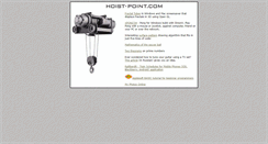 Desktop Screenshot of hoist-point.com